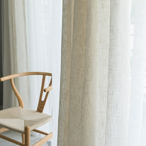 Modern  Japanese style linen curtain