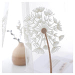 White Dandelion Sheer Curtains