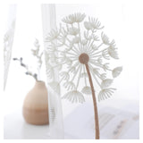 White Dandelion Sheer Curtains