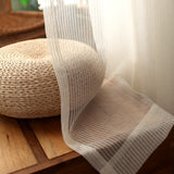 Modern striped linen curtain