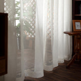 Modern striped linen curtain